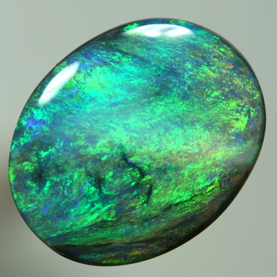 SOLID BLACK OPAL Full on colour all of the time. golden fire of green 